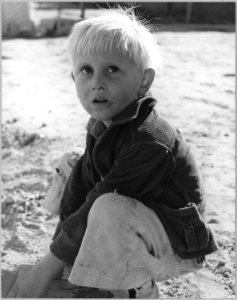 Eloy District, Pinal County, Arizona. Child in cotton picker's camp. - NARA - 522016
