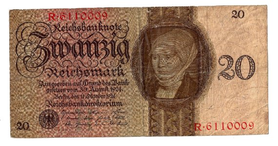 Elsbeth Binsenstock @ Banknote 20 Reichsmark 1924