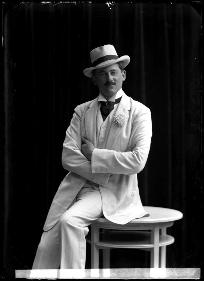 Elvin Ottoson in En smekmånad i Kina at Operett-teatern 1909 - SMV - GO028