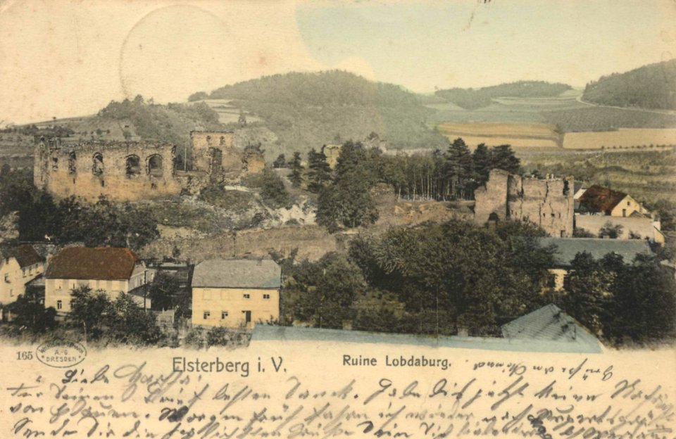 Elsterberg i. Vgtl., Sachsen - Ruine Lobdaburg (Zeno Ansichtskarten)