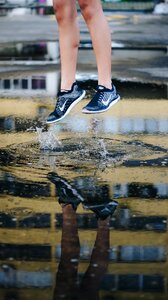 Nike water reflection photo