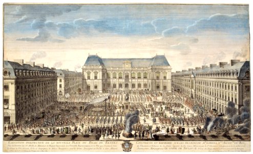 Elévation perspective de la nouvelle place du Palais de Rennes Musée de Bretagne 949.1718