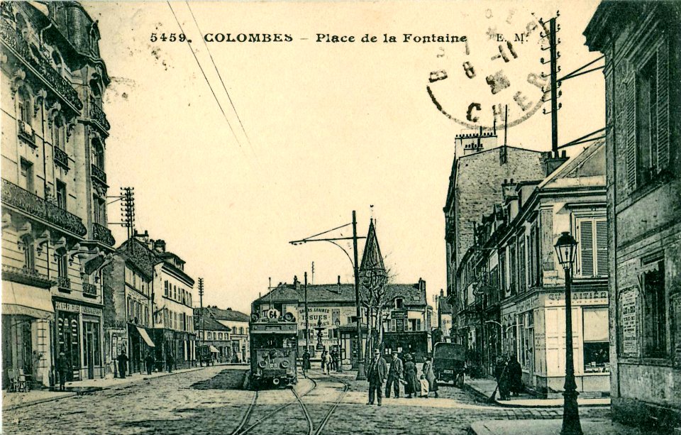 EM 5459 - COLOMBES - Place de la Fontaine