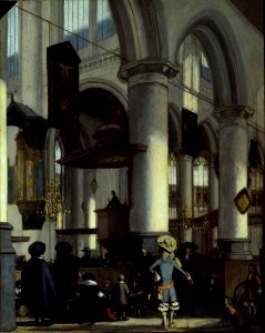 Emanuel de Witte - Interior of the Oude Kerk, Delft - 1941.1038 - Art Institute of Chicago photo