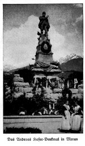 Emanuel Pendl Andreas Hofer Denkmal 1925 dgE
