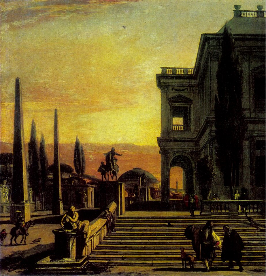 Emanuel de Witte - Het bordes van een paleis - ГЭ-2805 - Hermitage Museum