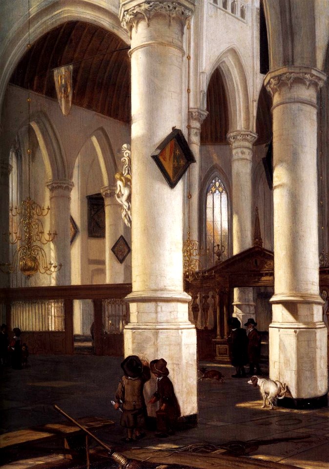 Emanuel de Witte - Interior of the Oude Kerk, Delft - WGA25809