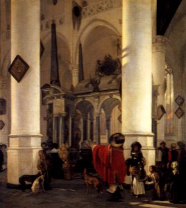 Emanuel de Witte - View of the Tomb of William the Silent in the New Church in Delft - WGA25806