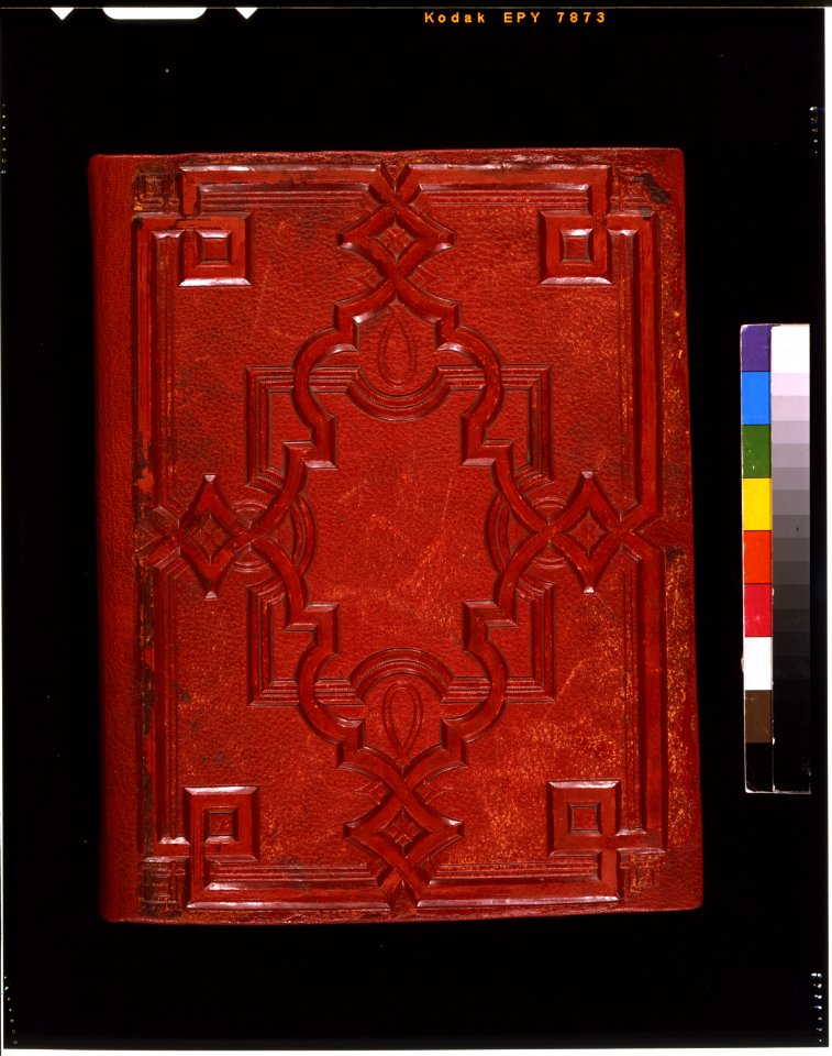 Embossed red leather album cover LCCN2011660124