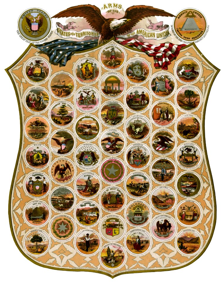 Emblems of USA 1876