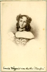 Emelie Högqvist, rollporträtt (litografi) - SMV - H4 122