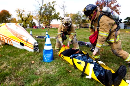 Emergency training put to test with crash exercise 131113-N-WY366-023