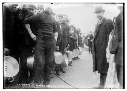 Emigrants at dinner hour on Pres't. Grant LCCN2014709039