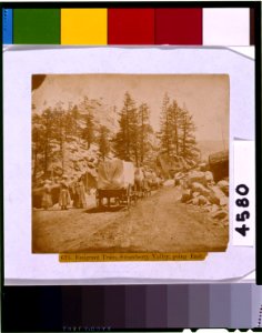 Emigrant train, Strawberry Valley, going east LCCN96510147