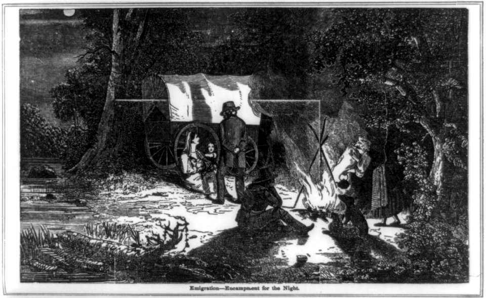 Emigration - encampment for the night LCCN2002723306