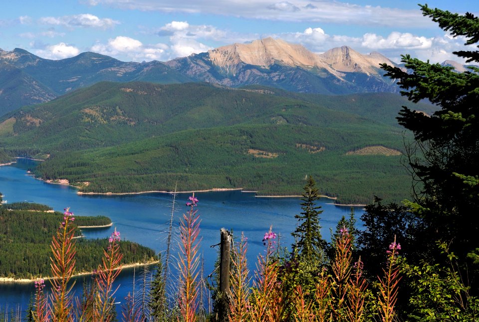 Emery Bay on Hungry Horse Reservoir, Great Northern Mountain