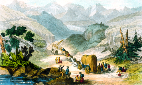 Emigrant party on the road to California LCCN2002716775