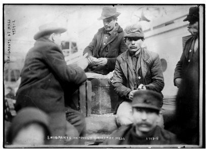Emigrants on Pres't. Grant at mess LCCN2014709037