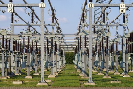 Technology electricity substation photo