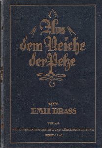 Emil Brass, Im Reiche der Pelze, 2. Auflage, 1925, Buchdeckel