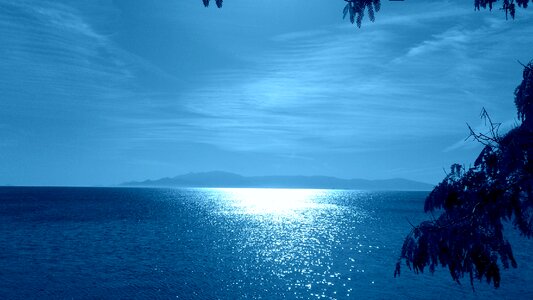 Scenery beach sky