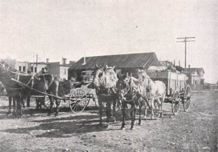 Emil Brass, Im Reiche der Pelze, Seite 290, Fellladungen werden bei einem Handelsposten in Manitoba Abgeliefert