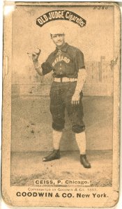 Emil Geiss, Chicago White Stockings, baseball card portrait LCCN2007686463