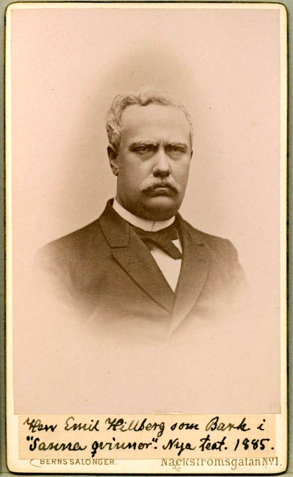 Emil Hillberg, rollporträtt - SMV - H4 052