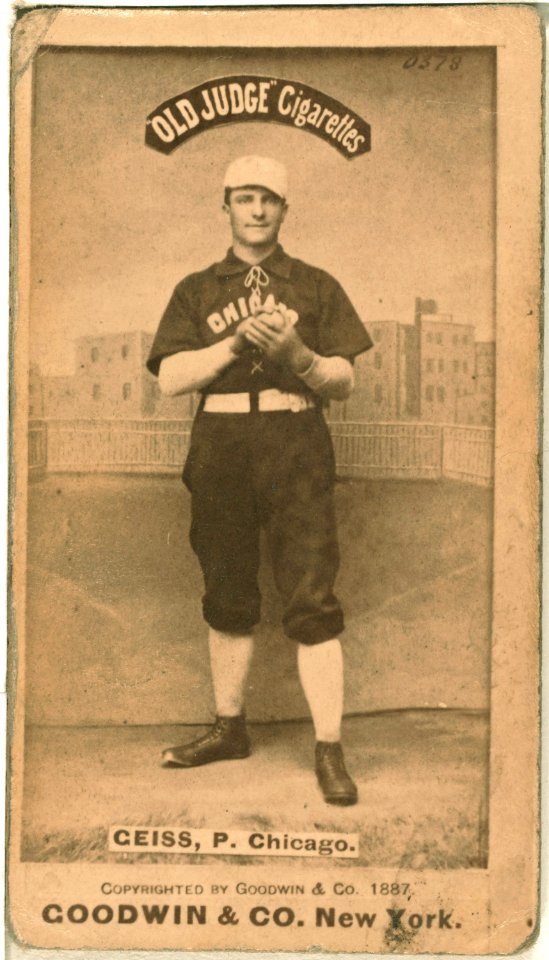 Emil Geiss, Chicago White Stockings, baseball card portrait LCCN2007686462