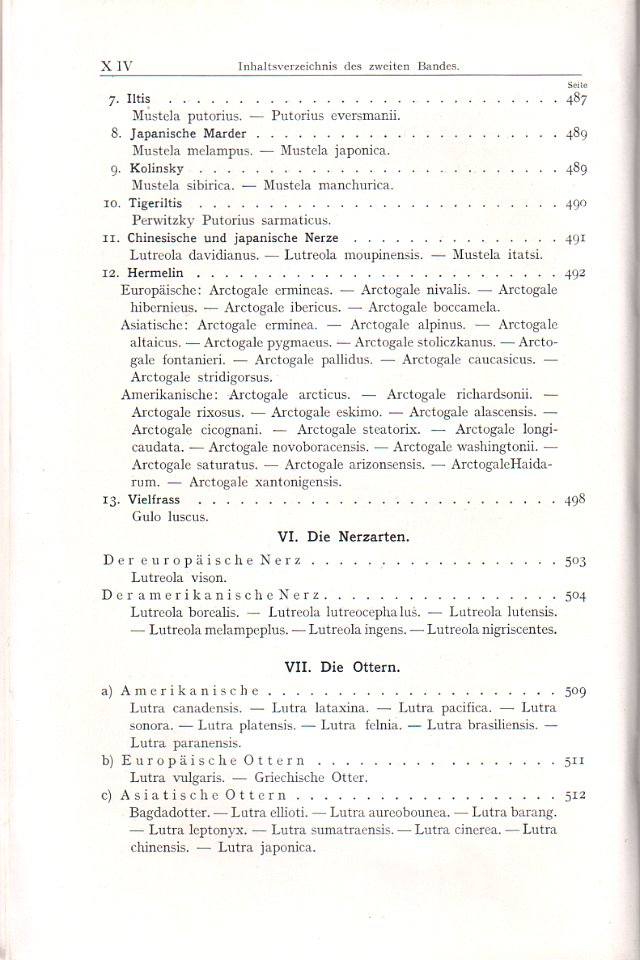 Emil Brass, Im Reiche der Pelze, Seite XIII