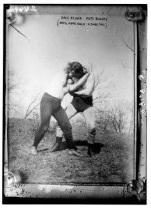 Emil Klank - Peter Rooney (back head hold - a sure fall) LCCN2014691034