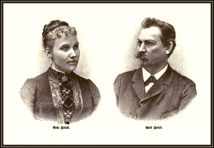 Emil Holub és Rosa Hof, 1883