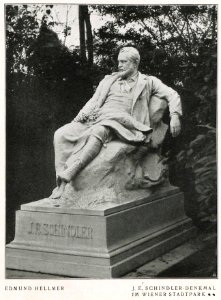 Emil-Jakob-Schindler-Denkmal von Edmund Hellmer im Wiener Stadtpark, 1907