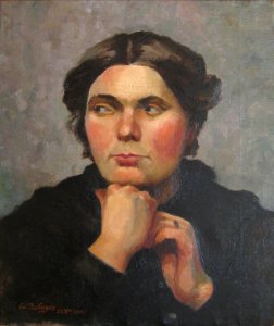 Emile Deshayes. Portrait d'une jeune femme