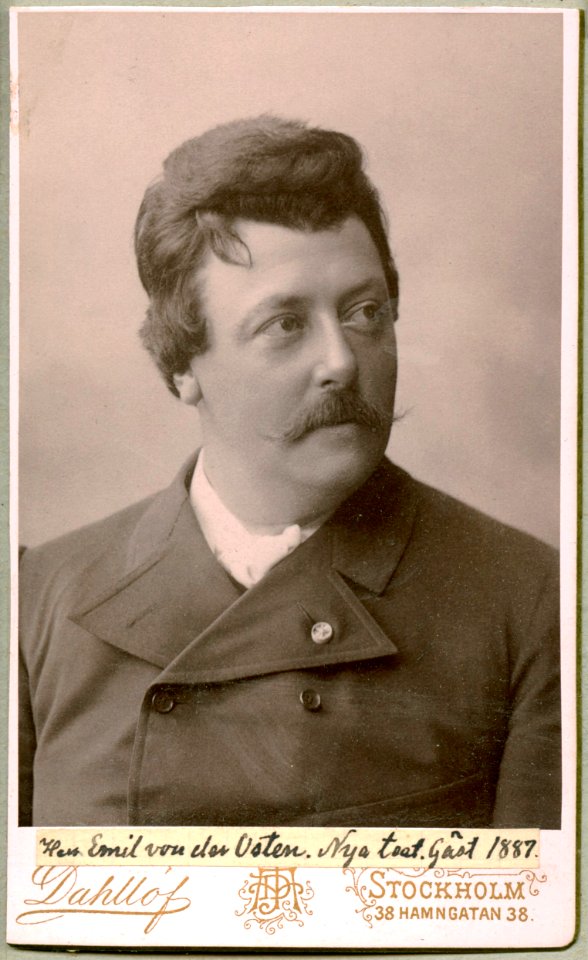 Emil van der Osten, porträtt - SMV - H6 169