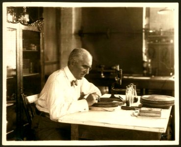 Emile Berliner a son bureau
