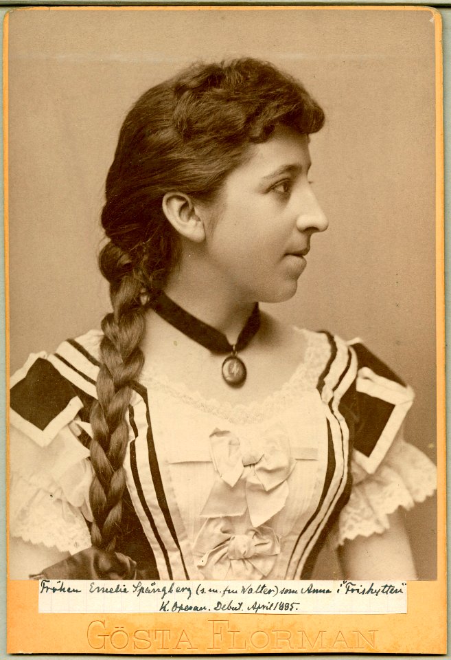 Emilie Spångberg, rollporträtt - SMV - H7 167