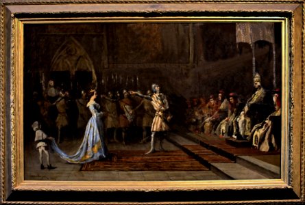 Emile Lagier, La reine Jeanne reçue par le pape Clément VI 