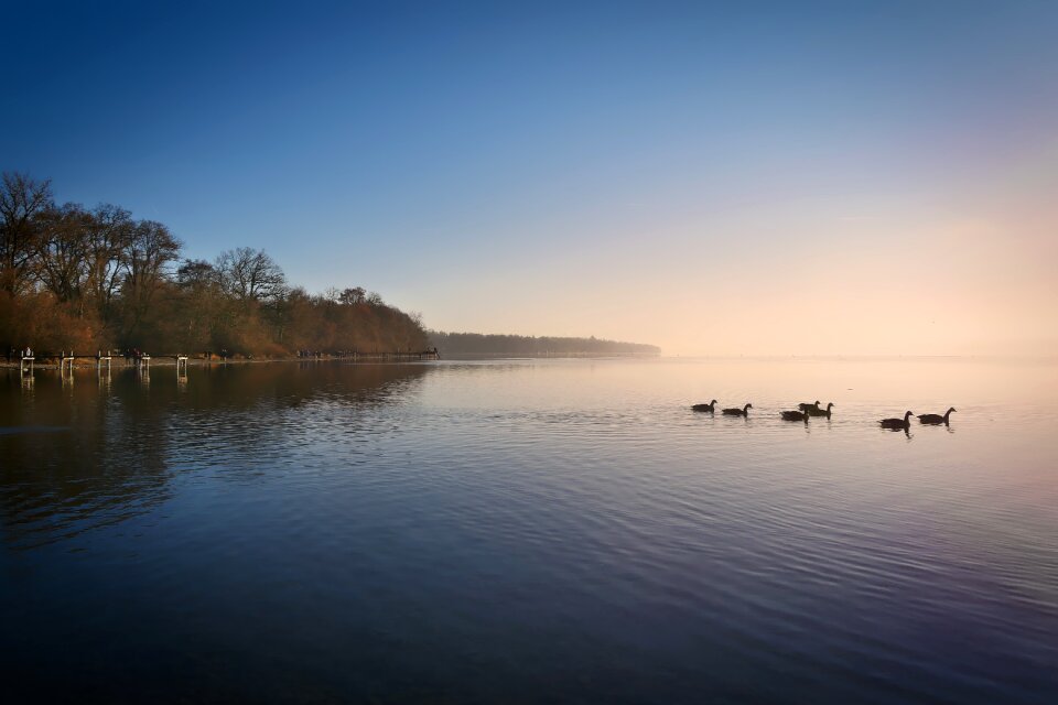 Bank abendstimmung bavaria