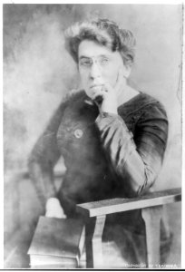 Emma Goldman, half-length portrait, facing left LCCN2005685496