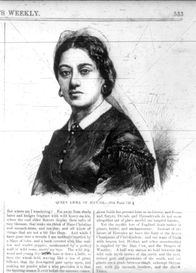 Emma, Consort of Kamehameha IV, King of the Hawaiian Islands, 1836-1885 LCCN2002723372