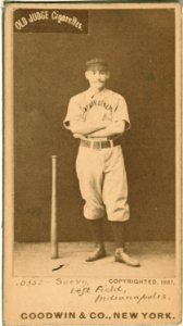 Emmett Seery, Indianapolis Hoosiers, baseball card portrait LCCN2007686555