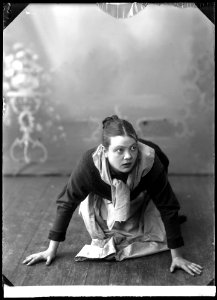 Emmy Worm-Müller as Ane in Geografi och kärlek at Vasateatern 1904, guest performance from Norway - SMV - GV116