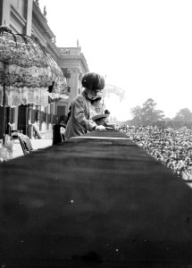 Emperor Franz Joseph on the balcony of Schönbrunn Palace on the occasion of his 60th Jubilee