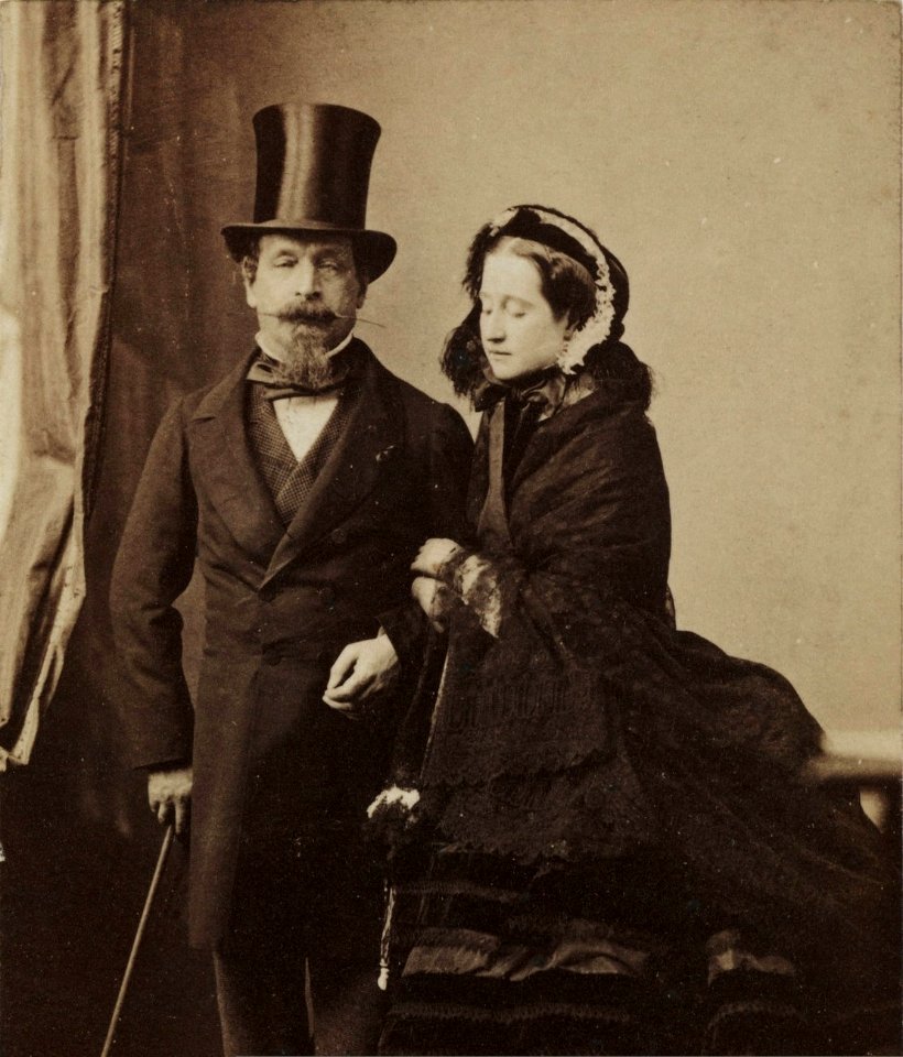 Emperor Napoléon III and his wife Empress Eugénie