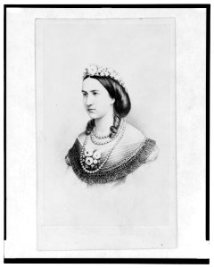 Empress Carlotta of Mexico, head-and-shoulders portrait, facing left LCCN2005681356