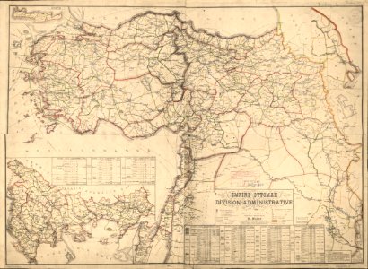 Empire Ottoman division administrative photo