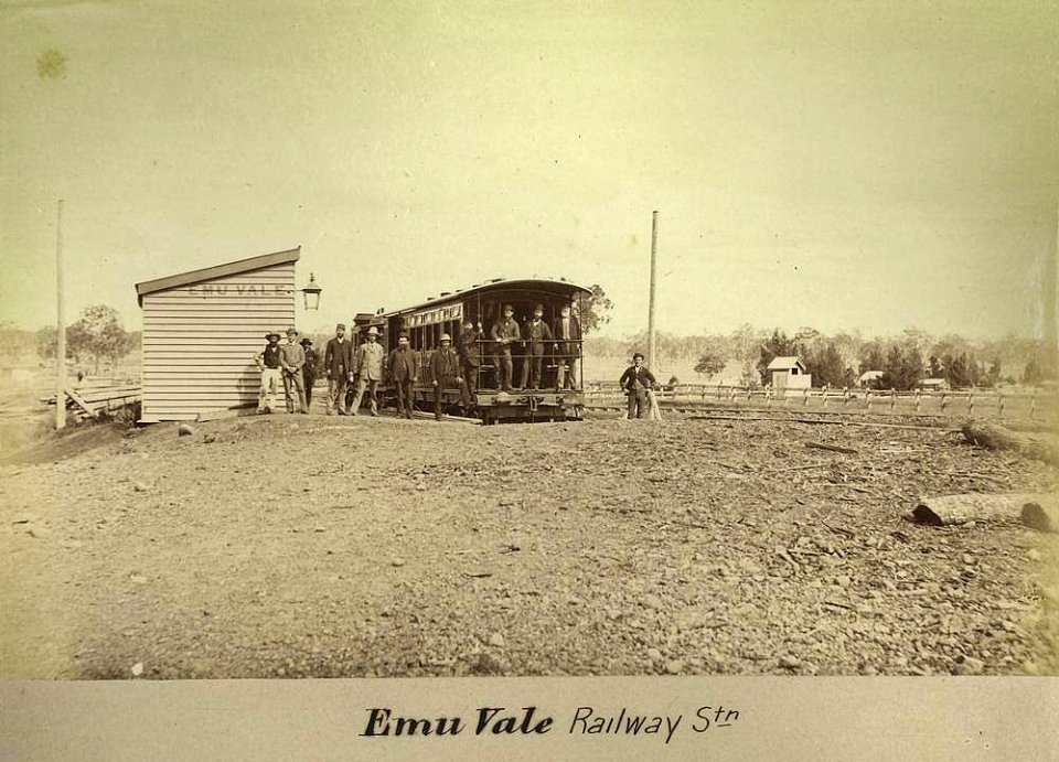 Emu Vale railway station, ca. 1890