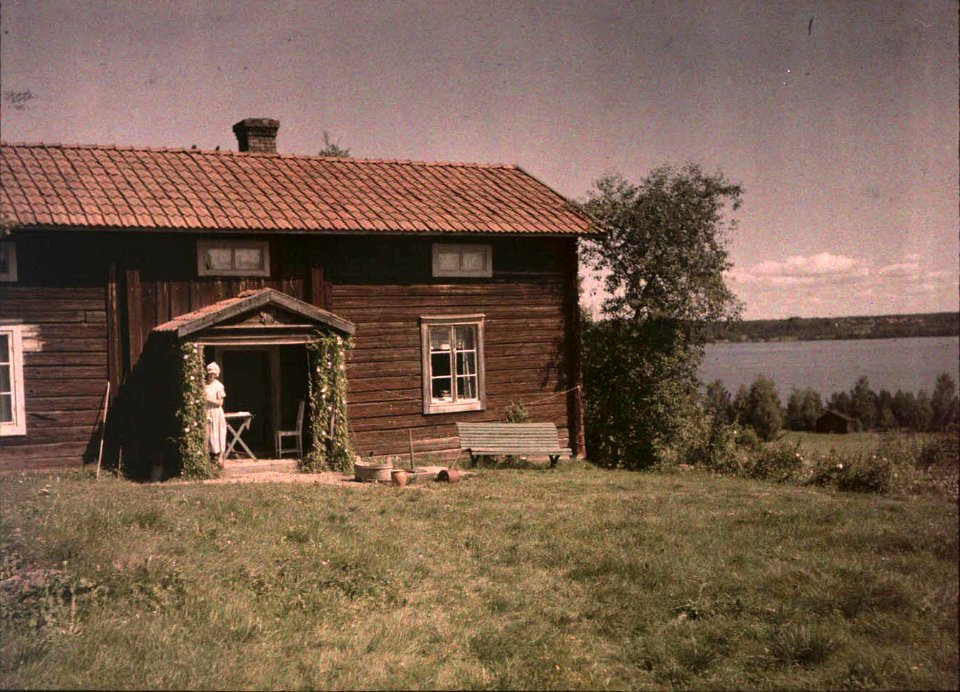 En gård i Hjortnäs by i Leksand - Nordiska Museet - NMA.0031749