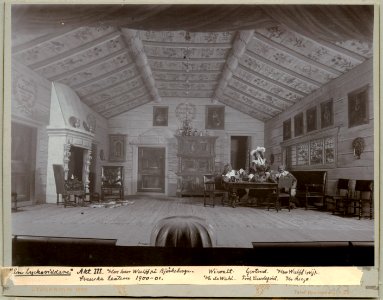En lyckoriddare, Svenska teatern 1900. Föreställningsbild - SMV - H13 002